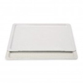 GN tray GN 1/2 polyester light grey rectangular product photo