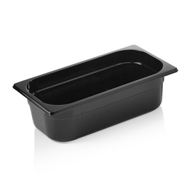 gastronorm container GN 1/3 | GN 96 BLACK | polycarbonate black H 100 mm product photo