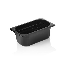 gastronorm container GN 1/4 | GN 96 BLACK | polycarbonate black H 100 mm product photo