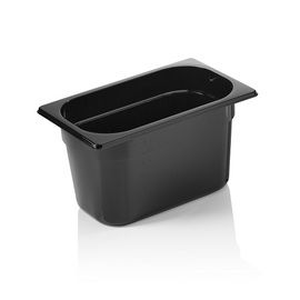 gastronorm container GN 1/4 | GN 96 BLACK | polycarbonate black H 150 mm product photo