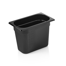 gastronorm container GN 1/4 | GN 96 BLACK | polycarbonate black H 200 mm product photo