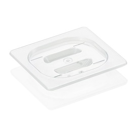 GN Deckel 1/6 GN 96 Black, transparent, Polycarbon product photo
