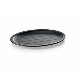tray plastic black oval  L 315 mm  x 230 mm product photo
