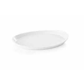 tray plastic white oval  L 240 mm  x 170 mm product photo