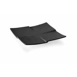 plate plastic black square 230 mm  x 230 mm product photo