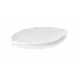 plate plastic white oval  L 255 mm  x 160 mm product photo