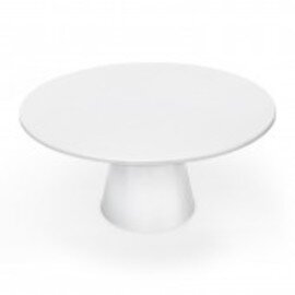 cake plate plastic white Ø 300 mm  H 160 mm product photo
