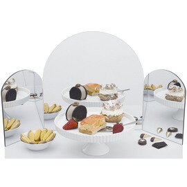 Acrylic mirror, 3 - piece with hinge, 94 x 46 cm product photo