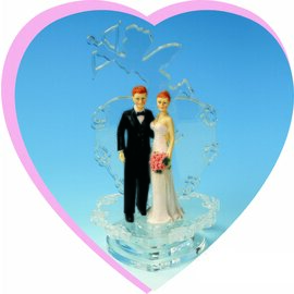 Wedding couple, acrylic / resin, &quot;Amor&quot;, H 22 cm, heavy design, suitable for wedding day product photo