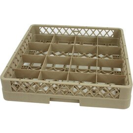 cup basket beige|brown 500 x 500 mm  H 100 mm | 16 compartments 114 x 114 mm  H 87 mm product photo