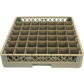 glass basket beige|brown 500 x 500 mm  H 100 mm | 49 compartments 65 x 65 mm  H 88 mm product photo