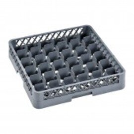 glass basket blue and grey 500 x 500 mm  H 100 mm | 36 compartments 75 x 75 mm  H 87 mm product photo