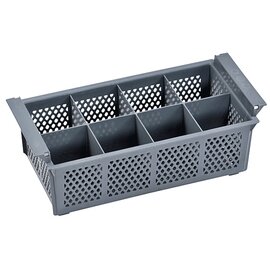 cutlery basket grey  H 155 mm | 8 compartments product photo