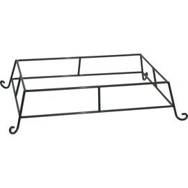 Wire rack, black, powder coated, H 15 cm, suitable for melamine GN 1/1 - 1/2 and 1/3, porcelain only GN 1/1 max. Depth 10 cm, product photo