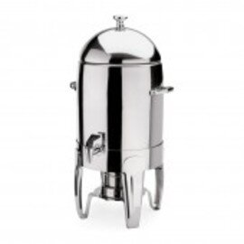 Beverage dispenser made of chrome nickel steel for hot beverages, with firebox, capacity: 10.5 liters, dimensions: 31 x 33.5 x 54.5 cm product photo