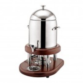 Electric coffee / water dispenser, wooden frame, stainless steel container, capacity: 10 l, dimensions: 42 x 33 x 55 cm, 220-240 V / 350 W / 50-60 Hz product photo