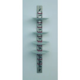 plate holder wall mounting stainless steel PVC-coated  • number of plates 12 product photo