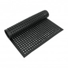 floor mat perforated non-slip black | 152.5 cm  x 91.5 cm  H 1.2 cm product photo