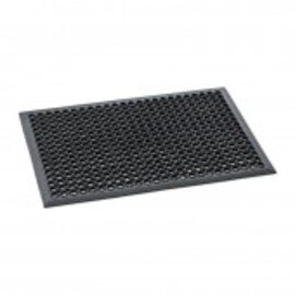 floor mat perforated black | 90 cm  x 90 cm  H 1.2 cm product photo