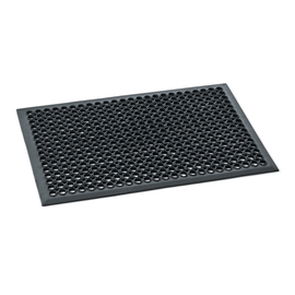 floor mat perforated black | 90 cm  x 60 cm  H 1.2 cm product photo