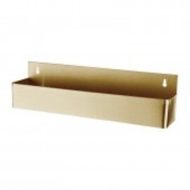 wine shelf brass coloured 1 shelf suitable for 6 bottles  L 560 mm  B 105 mm  H 155 mm product photo