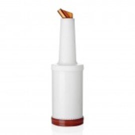 dosing bottle|storage bottle plastic white brown 850 ml product photo
