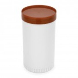 storage container with lid polypropylene brown white 0.85 ltr product photo