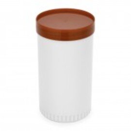 storage container with lid polypropylene brown white 2 ltr product photo