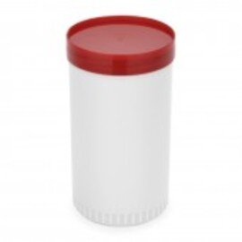 storage container with lid polypropylene white red 0.85 ltr product photo