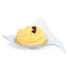 little plate set polystyrol disposable clear 80 mm  x 80 mm  H 22 mm product photo