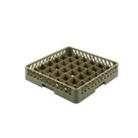 glass basket beige|brown 500 x 500 mm  H 100 mm | 36 compartments 74 x 74 mm  H 88 mm product photo