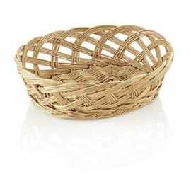 buffet basket wicker natural-coloured oval 240 mm  x 200 mm  H 70 mm product photo