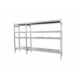add-on shelf plastic aluminium 1265 mm 540 mm  H 1700 mm 4 grid shelf (shelves) shelf load 180 kg product photo