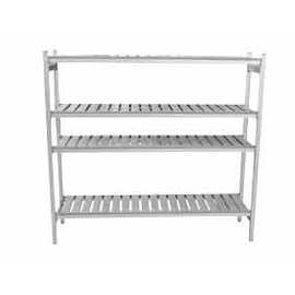 storage shelf plastic aluminium 1265 mm 540 mm  H 1700 mm 4 grid shelf (shelves) shelf load 180 kg product photo