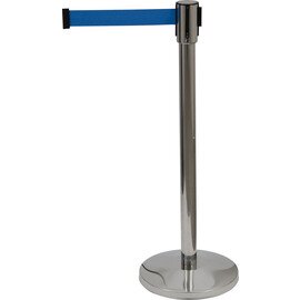 barrier post LIGHTFLEX stainless steel webbing colour blue  Ø 0.32 m  L 2 m  H 0.9 m product photo