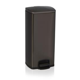 pedal bin stainless steel | black | 30 ltr | 320 mm x 320 mm H 700 mm product photo