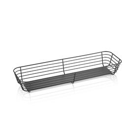 GN buffet basket Steelnest  | GN 2/4 black H 80 mm product photo