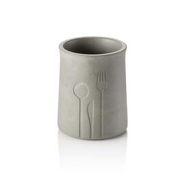 cutlery container Mare | concrete Ø 110 mm H 145 mm product photo