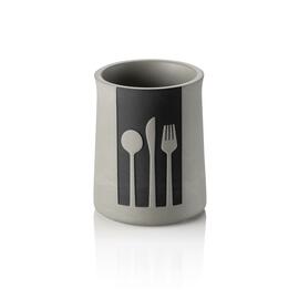 cutlery container Nero | concrete Ø 110 mm H 145 mm product photo