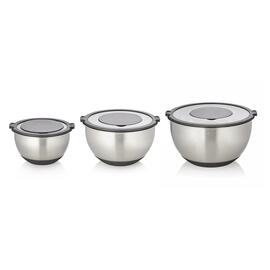 bowl set stainless steel 3-part | with scaling | 3 essays  | 1.4 ltr / 2.8 ltr / 4.7 ltr product photo