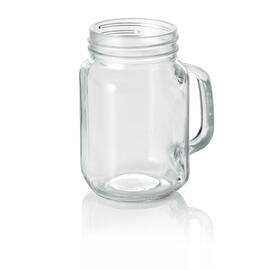 limo mug CARO glass with handle 450 ml product photo
