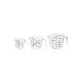 measuring jug set 3-part made from borosilicate glass | 0.25 / 0.5 / 1.0 ltr product photo