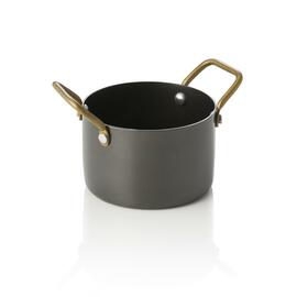 serving pot STEEL & STYLE stainless steel | black 310 ml Ø 90 mm H 60 mm product photo