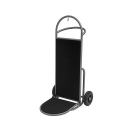 luggage cart Sprint stainless steel | gun metal | black carpet | 610 mm x 700 mm H 1200 mm product photo