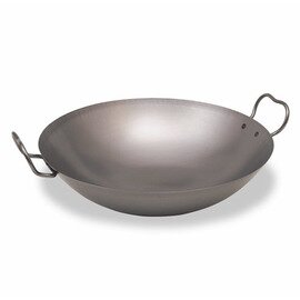 wok steel  Ø 360 mm  H 100 mm | round bottom product photo