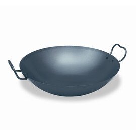 wok steel blued  Ø 360 mm  H 100 mm | round bottom product photo