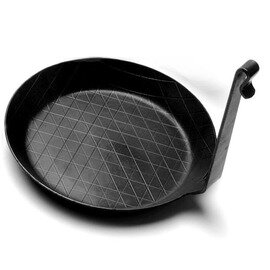 iron serving pan  Ø 260 mm  H 31 mm | vertical handle product photo