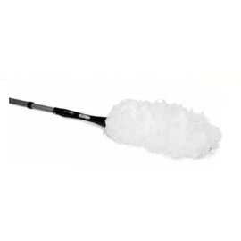 feather duster with telescopic broomstick  | bristles made of microfibre  | white  L 1500 mm product photo