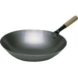 Sheet steel wok  • steel  Ø 360 mm | wooden handle product photo