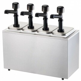 sauce dispenser 4 x 3.3 ltr coolable  | handling per push button  L 511 mm  H 516 mm product photo